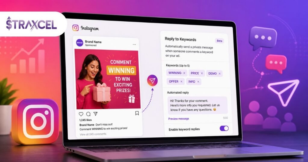 Meta Testing Keyword-Triggered Auto-DMs on Instagram Ads (Straxcel Business Solutions)
