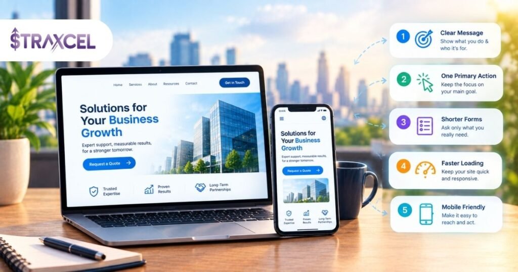 Website UX for Lead Generation 9 Fixes That Lift Enquiries (Straxcel Business Solutions)